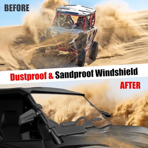 Dark Tinted Half Windshield for Honda Talon 1000, PC Hard-coated Scratch Shock Resistant Front 1/2 Half Windscreen for Honda Talon 1000R 1000X 1000X-4 2019-2024 Accessories in Kuwait