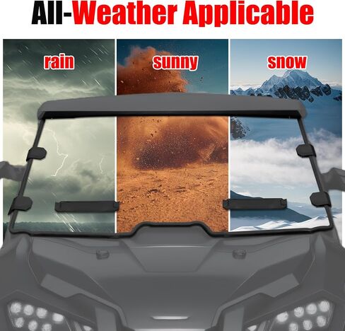 Dark Tinted Half Windshield for Honda Talon 1000, PC Hard-coated Scratch Shock Resistant Front 1/2 Half Windscreen for Honda Talon 1000R 1000X 1000X-4 2019-2024 Accessories in Kuwait