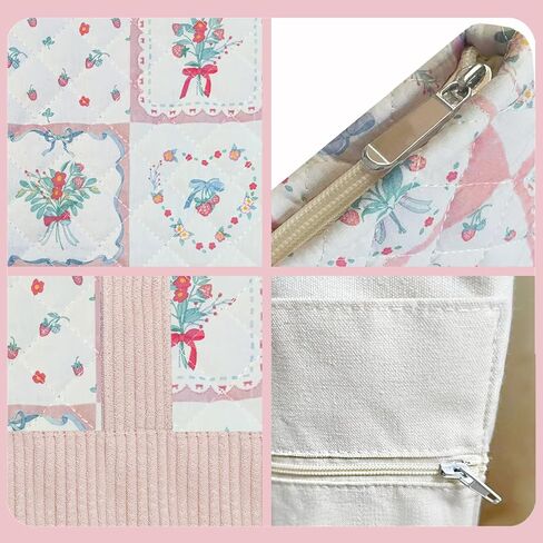 Sunwel Fashion Women Top Zipper Large Floral Quilted Tote Bag for Work Travel Gym Shopping in Kuwait