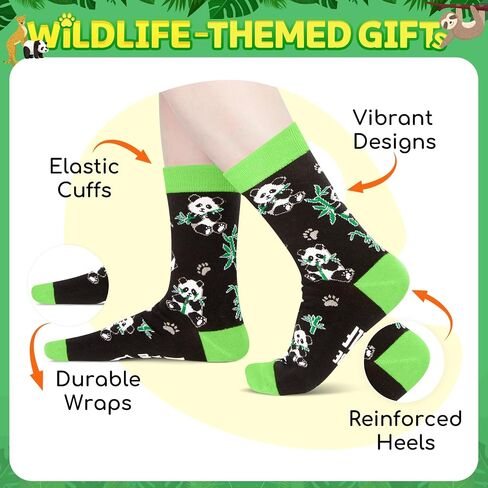 HAPPYPOP Funny Socks for Men Women - Sloth Gifts, Fox Socks, Stocking Stuffers for Teen Girls Boys in Saudi Arabia