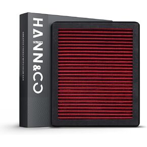 HANN&CO Washable And Reusable High Flow Cabin Air Filter，Greater Than 15 Years of Service Life，Use a Split Structure，Suitable For Jeep Wrangler，Gladiator Replacement CF12450，CP450，VF2047（HCC2143-X） in Kuwait