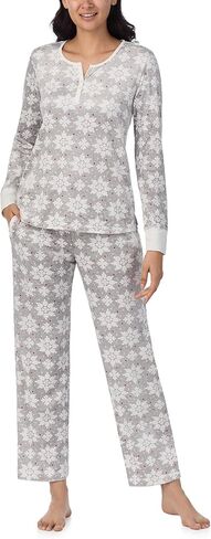 Nautica Womens 2 Piece Fleece Pajama Sleepwear Set, Red, X-Small in Saudi Arabia