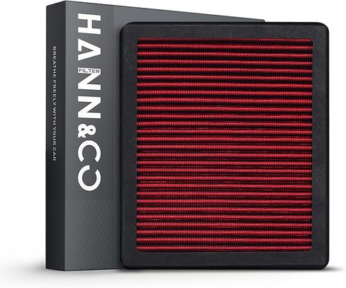 HANN&CO Washable And Reusable High Flow Cabin Air Filter，Greater Than 15 Years of Service Life，Use a Split Structure，Suitable For Jeep Wrangler，Gladiator Replacement CF12450，CP450，VF2047（HCC2143-X） in Kuwait