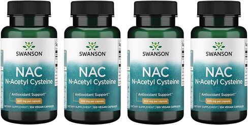 Swanson NAC - N -acetyl cysteine - ملحق 600 ملغ 100 كبسولات (2 حزمة) in Saudi Arabia