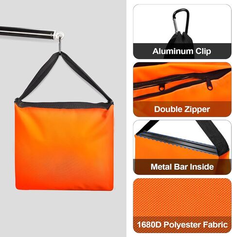 Emart Hight Dick Sandbag Photo Studio Bag Bag Bag Design for Photography Light Stand Tripod ، فناء في الهواء الطلق ، الرياضة ، خيمة منبثقة ، قاعدة مظلة ، التخييم ، كرسي الصيد -4 مجموعة (أسود) in Kuwait