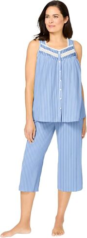 Only Necessities Plus Size Sleeveless Pj Capri Set in Kuwait