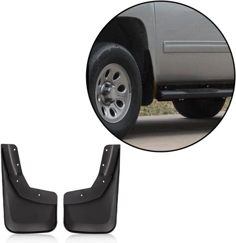 PIT66 MUD FLAP ، متوافق مع 2007-2013 GMC SIERRA 1500/2007-2014 GMC SIERRA 2500HD 3500HD/2007-2014 Yukon/2001-2013 Yukon XL 1500 2500 4PCS Splash Guards Mud justs & الخلفية #19213394 in Saudi Arabia