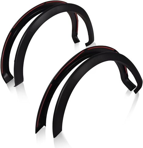 ANDPLAY Pocket-Riveted Fender Flares, Compatible with Ford F150 2009-2014 Styleside with 67.0"/78.8"/97.4" bed models only(Not Fit Platinum and Raptor models) FO1269100, FO1268100 4pcs Textured Style in Kuwait