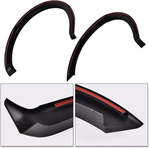 ANDPLAY Pocket-Riveted Fender Flares, Compatible with Ford F150 2009-2014 Styleside with 67.0"/78.8"/97.4" bed models only(Not Fit Platinum and Raptor models) FO1269100, FO1268100 4pcs Textured Style in Kuwait