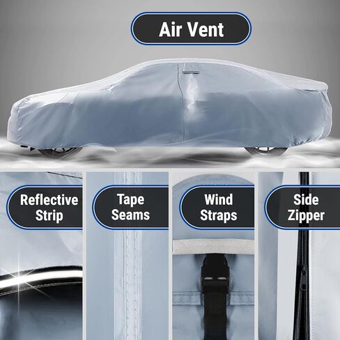 iCarCover Fits 2011-2016 Hyundai Equus Car Cover Automobiles Form-Fit Padded Full Exterior Waterproof Automobiles Protection Covers in Kuwait