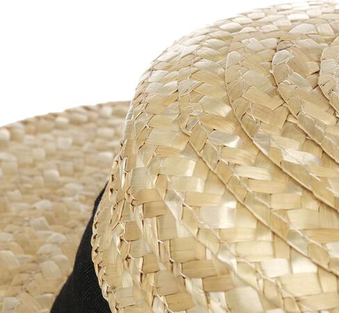 Lipodo Boater Straw Hat Women/Men Nature 7 3/8 in Kuwait