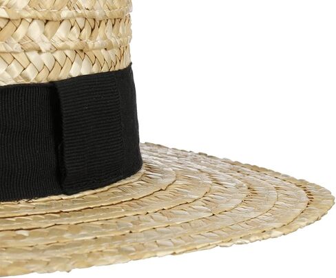 Lipodo Boater Straw Hat Women/Men Nature 7 3/8 in Kuwait