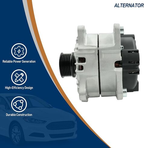 12V 100A 6-GROOVE PULLEY PLUSTIONATOR المولد لـ MAZDA CX-5/CX5 2013 2014 2015 2015 2017 2018 2019 2022 2023 ، MAZDA 3 2014 2015 2017 2017 ، MAZDA 6 2014 2015 2015 2017 2018 2019 2020 2021 in Saudi Arabia