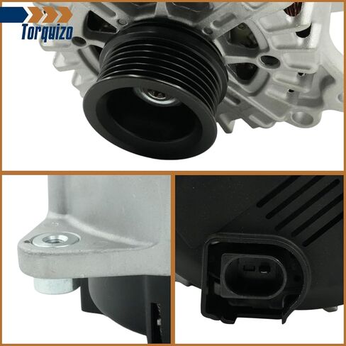 12V 100A 6-GROOVE PULLEY PLUSTIONATOR المولد لـ MAZDA CX-5/CX5 2013 2014 2015 2015 2017 2018 2019 2022 2023 ، MAZDA 3 2014 2015 2017 2017 ، MAZDA 6 2014 2015 2015 2017 2018 2019 2020 2021 in Saudi Arabia