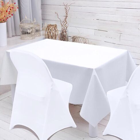 White Chair Covers 30 pcs Stretch Spandex Chair Covers Universal Fitted Chair Cover Protector for Wedding,Party, Banquet, Holidays, Celebration, Decoration（White, 30 PCS） in Saudi Arabia
