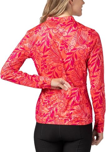 Terry Strada Long Sleeve Bike Jersey - Women's Athletic Fit, Full Front Zip Cool Weather Cycling Top in Saudi Arabia