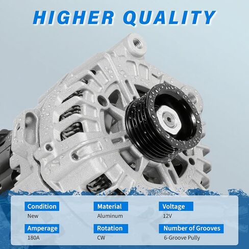 JX6Z-10346-K High Output Alternator 180A 12V,Compitable with 2020-2023 Ford Escape 1.5L,2021 2022 2023 Bronco Sport 1.5L,Replacement JX6Z10346K,JX6T-10300-SC,JX6T10300SC,GL8990 in Saudi Arabia