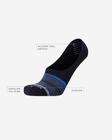 Cole Haan Mens No Show Socks - 2 Pack Breathable Cotton Invisible Liner Low Cut Socks for Men with Heel Grip (Sizes: 7-12) in Saudi Arabia