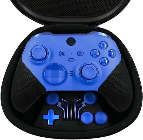 Kankangou Custom Elite Series 2 وحدة تحكم متوافقة مع Xbox Elite Series 2 Controller-White ، وحدة تحكم للألعاب متوافقة مع سلسلة Xbox S/X ، Xbox One ، مع حقيبة ملحق in Kuwait