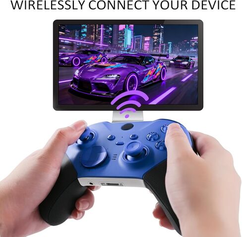 Kankangou Custom Elite Series 2 وحدة تحكم متوافقة مع Xbox Elite Series 2 Controller-White ، وحدة تحكم للألعاب متوافقة مع سلسلة Xbox S/X ، Xbox One ، مع حقيبة ملحق in Kuwait