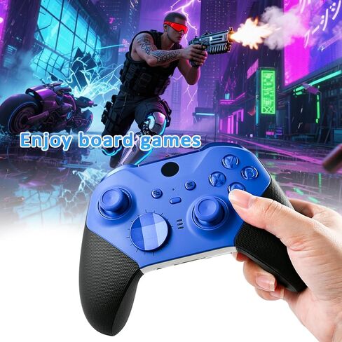 Kankangou Custom Elite Series 2 وحدة تحكم متوافقة مع Xbox Elite Series 2 Controller-White ، وحدة تحكم للألعاب متوافقة مع سلسلة Xbox S/X ، Xbox One ، مع حقيبة ملحق in Kuwait