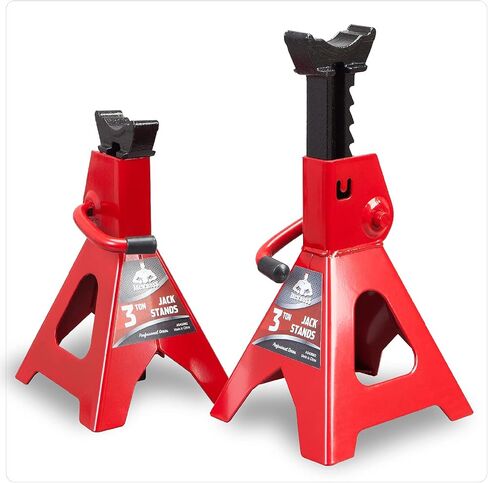 تقف سيارة Car Jack 6 أطنان (12000 رطل) لرفع سيارات الدفع الرباعي والشاحنة الصغيرة والسيارة و UTV/ATV ، الأحمر ، زوج واحد in Kuwait