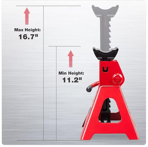 تقف سيارة Car Jack 6 أطنان (12000 رطل) لرفع سيارات الدفع الرباعي والشاحنة الصغيرة والسيارة و UTV/ATV ، الأحمر ، زوج واحد in Kuwait