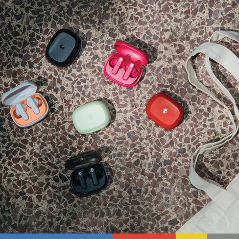 Skullcandy Smokin 'Buds في أذن اللاسلكي ، بطارية 20 ساعة ، و 50 ٪ من المواد البلاستيكية المتجددة ، والميكروفون ، تعمل مع أجهزة iPhone Android و Bluetooth - أسود (متجدد) in Saudi Arabia