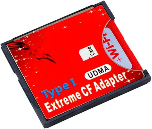 Compact Flash Memory Card Reader TF Compatible with Dual Micro SD to CF Adapter Type I High-Speed Performance Replacement for DSLRs in Kuwait