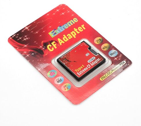 Compact Flash Memory Card Reader TF Compatible with Dual Micro SD to CF Adapter Type I High-Speed Performance Replacement for DSLRs in Kuwait