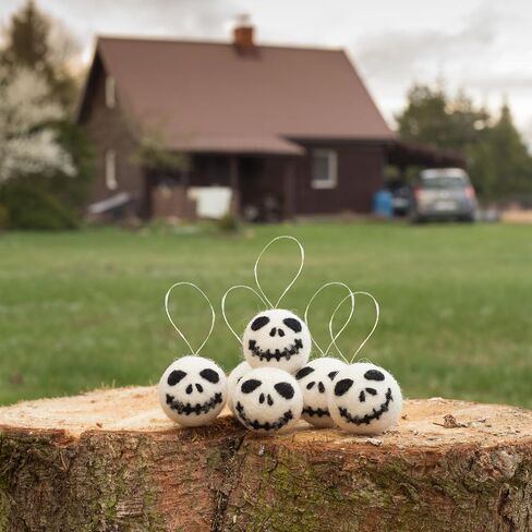 GLACIART ONE Wool Felt Halloween Hanging Bat Ornament- 5 Pack | Happy Halloween Mini Tree Ornaments for Party | Felt Decorations Indoor or Outdoor | Passive Aromatherapy Diffuser in Saudi Arabia