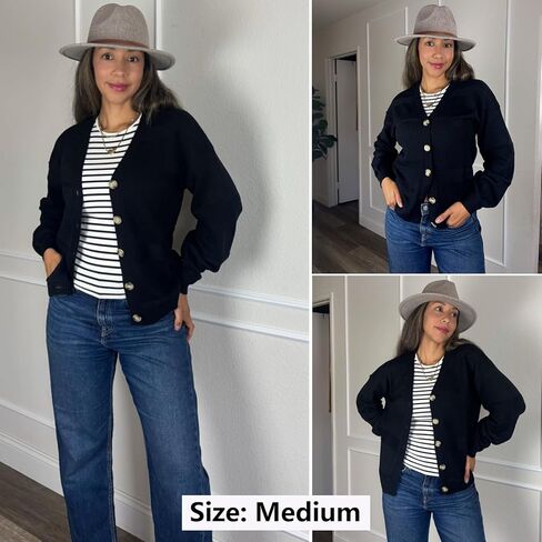 Anbech Womens Cardigan Sweater Lightweight 2025 Long Sleeve V Neck Button-Down Crochet Cardigans in Kuwait