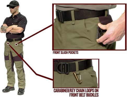 Tru-Spec Xpedition Tactical Pants for Men - Water-Resistant Outdoor Work & Hiking Pants with Dual Zippered Cooling Vents, Coyote - 32W x 30L in Saudi Arabia