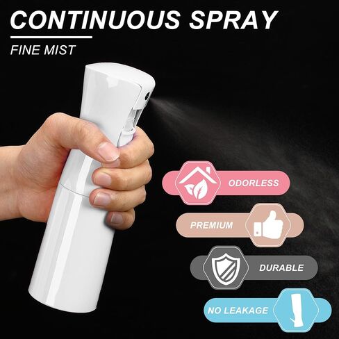 شعر زجاجة رذاذ الشعر mister ， زجاجة ماء رذاذ نباتات ناعمة قابلة لإعادة تعبئتها （6.8oz /200 مل） حلاق الحيوانات الأليفة ، النباتات ، والسفر ، والكي والتنظيف (Purple-1pcs) in Saudi Arabia