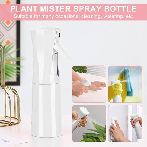 شعر زجاجة رذاذ الشعر mister ， زجاجة ماء رذاذ نباتات ناعمة قابلة لإعادة تعبئتها （6.8oz /200 مل） حلاق الحيوانات الأليفة ، النباتات ، والسفر ، والكي والتنظيف (Purple-1pcs) in Saudi Arabia