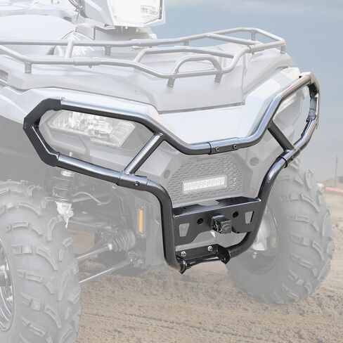 AUPOWER Front & Rear Bumper Guard Set for 2021-2024 Polaris Sportsman 570 Accessories, Front Trail Brushguard for Sportsman 450 Rear Profile Bumper, Replace OEM #2884844, 2884847, 2PCS in Saudi Arabia