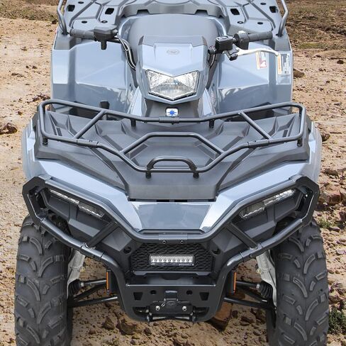 AUPOWER Front & Rear Bumper Guard Set for 2021-2024 Polaris Sportsman 570 Accessories, Front Trail Brushguard for Sportsman 450 Rear Profile Bumper, Replace OEM #2884844, 2884847, 2PCS in Saudi Arabia