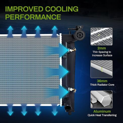 AUTOSAVER88 Radiator Compatible with 2016 2017 2018 2019 2020 2021 Tacoma 2.7L 3.5L V6 L4 in Kuwait