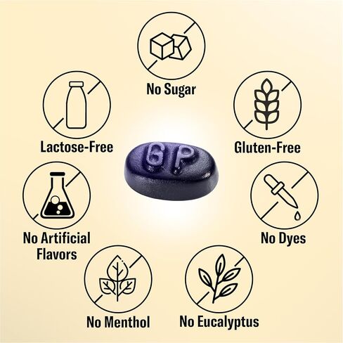 Grether's Sugarfree Pastilles Lemon Ginger Lemon ، Blackcrant ، Blueberry - علاج طبيعي لتجفيف الفم - في الحلق ونكهة صوتية صحية ، تحديث التنفس - 3 عبوة - 3.75 in Kuwait