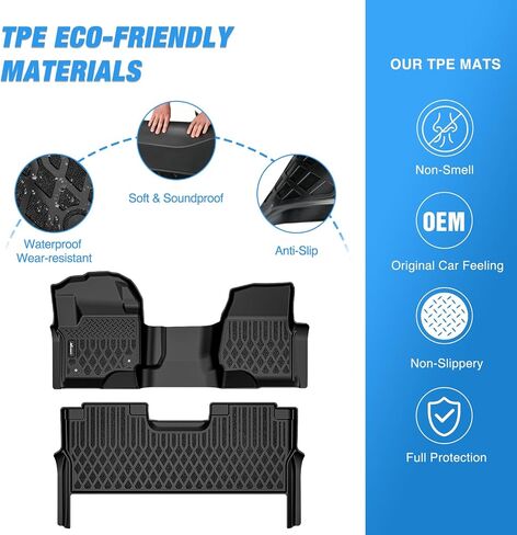 Nilight Floor Mats for Ford Flex 2000 2010 2011 2012 2013 2015 2015 2017 2017 2018 2019 in Kuwait