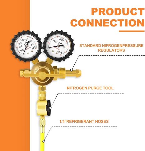 أداة تطهير Nitrogen Gasher ، HVAC تطهير منظم تدفق النيتروجين لأدوات HVAC تطهير النيتروجين in Saudi Arabia