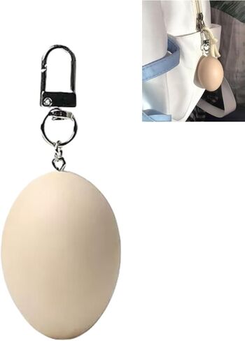 Egg Keychain Hanging Decoration Pvc Buckle,Keychains, creative pendants brown in Saudi Arabia