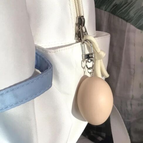 Egg Keychain Hanging Decoration Pvc Buckle,Keychains, creative pendants brown in Saudi Arabia