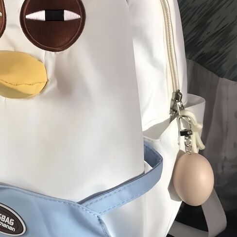 Egg Keychain Hanging Decoration Pvc Buckle,Keychains, creative pendants brown in Saudi Arabia