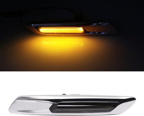 استبدال مصابيح إشارة LED الديناميكية الأمامية لـ 5-Series F10 F11 LCI ، 528i 535i 550i Sedan 2010-2013 ، Switchback Amber Sequentive Side Marker Lamp in Kuwait