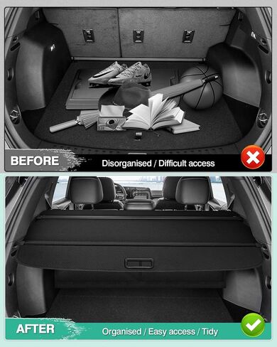 Powerty Cargo Cover for 2010-2016 2017 Chevrolet Equinox & GMC Terrain Accessories Trunk Cover Retractable Trunk Shielding Shade Cargo Luggage Cover No Gap in Saudi Arabia