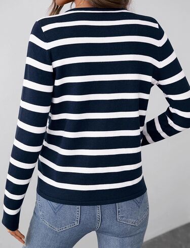 Rapbin Women's Lightweight Button Down Cardigan Sweater with Pockets Long Sleeve Crew Neck Open Front Casual Outfits in Saudi Arabia