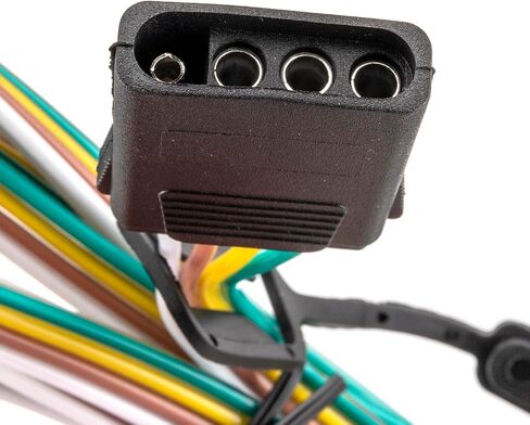 Wsays جانب السيارة 4-Pin مقطورة الأسلاك تسخير التوصيل والتشغيل توصيل أضواء الذيل مقطورة أضواء إشارة الفرامل وإشارات بدوره متوافقة مع تويوتا تاكوما، T100، هايلكس 1993-2015 in Kuwait