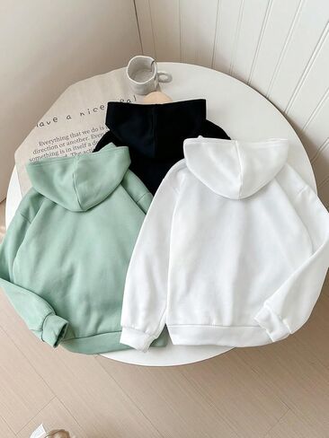 SOLY HUX Girl's Hoodies 3 Piece Set Letter Graphic Long Sleeve Hooded Sweatshirts Fall Clothes in Saudi Arabia