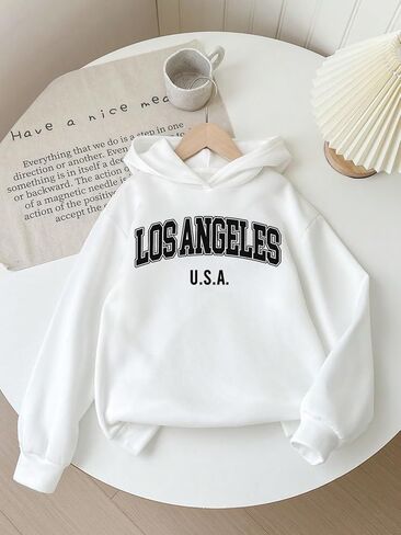 SOLY HUX Girl's Hoodies 3 Piece Set Letter Graphic Long Sleeve Hooded Sweatshirts Fall Clothes in Saudi Arabia